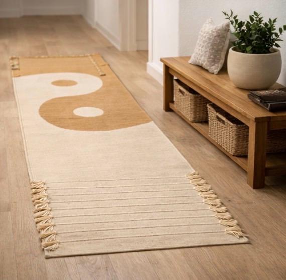 Minimalist Rug – Neutral Beige & Cream Modern Boho Design