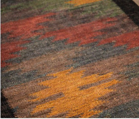 Aztec Area Rug – Rustic Tribal Pattern Design