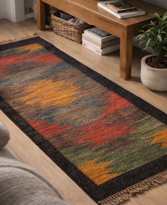 Aztec Area Rug – Rustic Tribal Pattern Design
