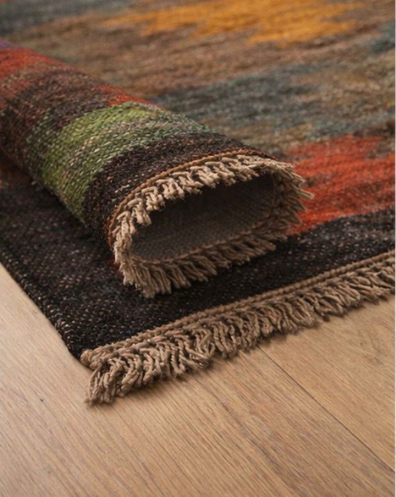 Aztec Area Rug – Rustic Tribal Pattern Design