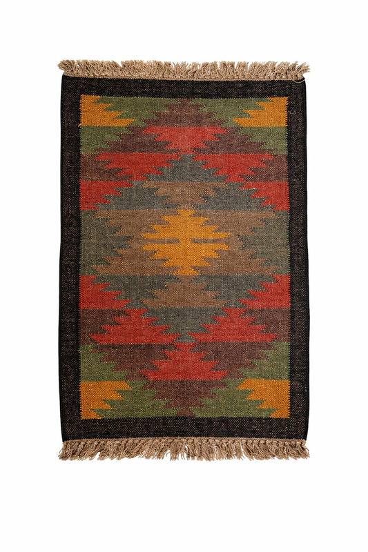 Aztec Area Rug – Rustic Tribal Pattern Design