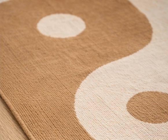 Minimalist Rug – Neutral Beige & Cream Modern Boho Design