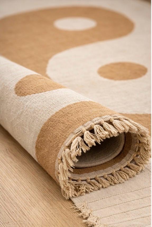 Minimalist Rug – Neutral Beige & Cream Modern Boho Design